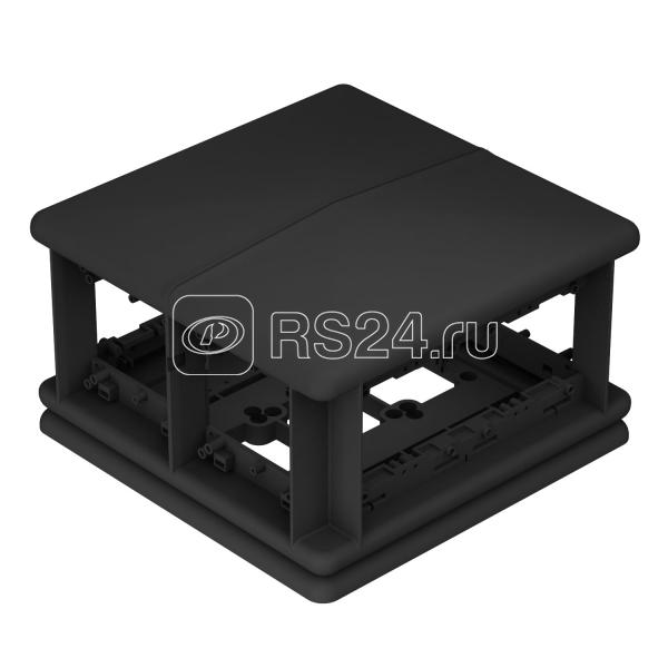 Бокс напольный Telitank 225х225х125мм T8NL 00C 9011 полиамид черн. OBO 7408494