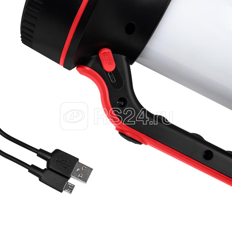 Фонарь-прожектор светодиодный аккумуляторный Accu5-L 7W/L30-bk 4Li-ion 18650 1200мА.ч 2источника света IP20 JazzWay 5048874