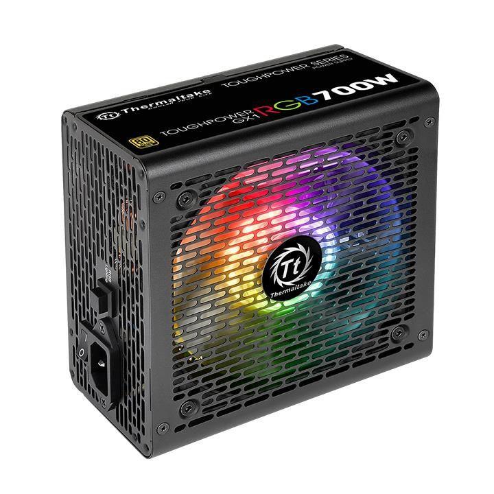 Блок питания ATX 700W Toughpower GX1 RГбайт 80+ gold (24+4+4pin) APFC 120мм fan color LED 8xSATA RTL PS-TPD-0700NHFAGE-1 THERMALTAKE 1112451