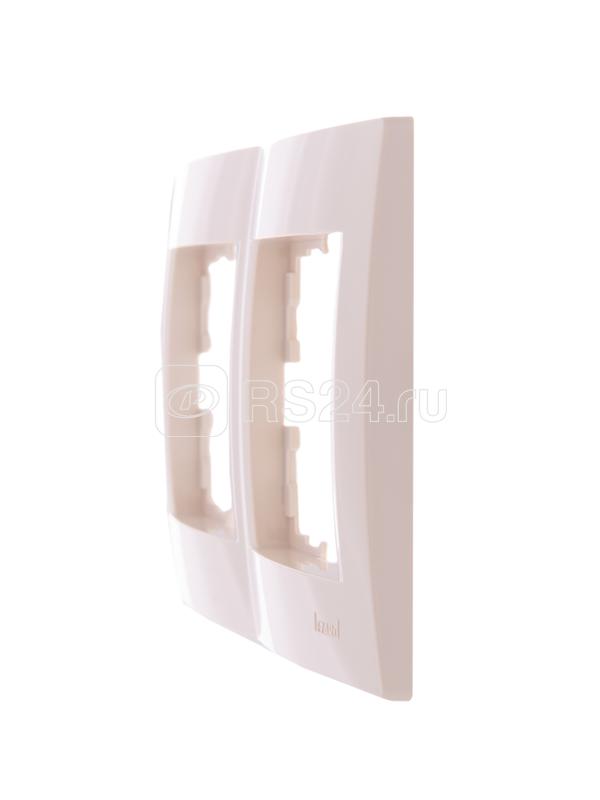 Рамка 2-м Karina горизонт. крем. LEZARD 707-0300-147