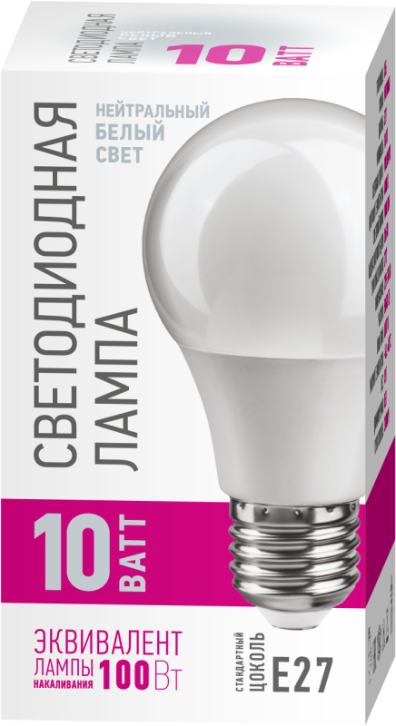Лампа светодиодная 82 911 OLL-A55-10-230-4K-E27-PROMO 10Вт грушевидная 4000К E27 220-240В ОНЛАЙТ 82911