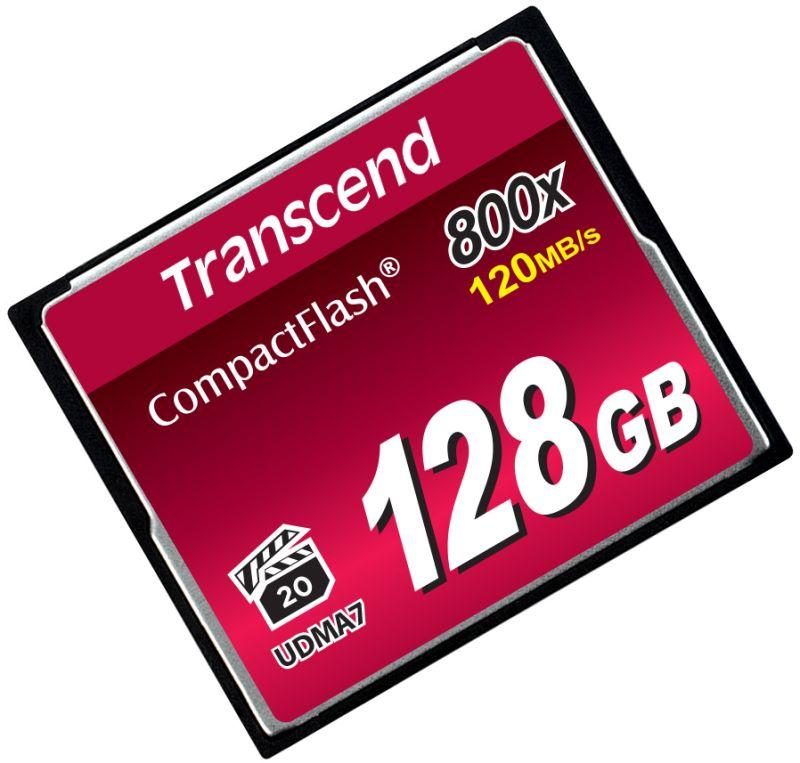 Карта памяти TS128GCF800 128GB Compact Flash 800x Transcend 1000513713