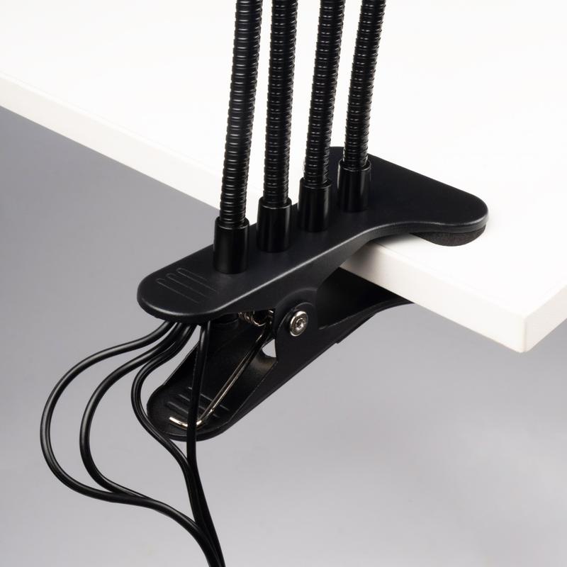 Светильник светодиодный "КРИСТАЛЛ" CTL2-USB-bl Agro 4х10Вт IP40 для растений спектр 4 плафона на прищепке пульт на шнуре красн./син. ФАZА 5068810