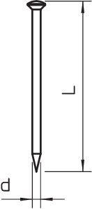 Гвоздь 2х60 362 60 BK OBO 3353605