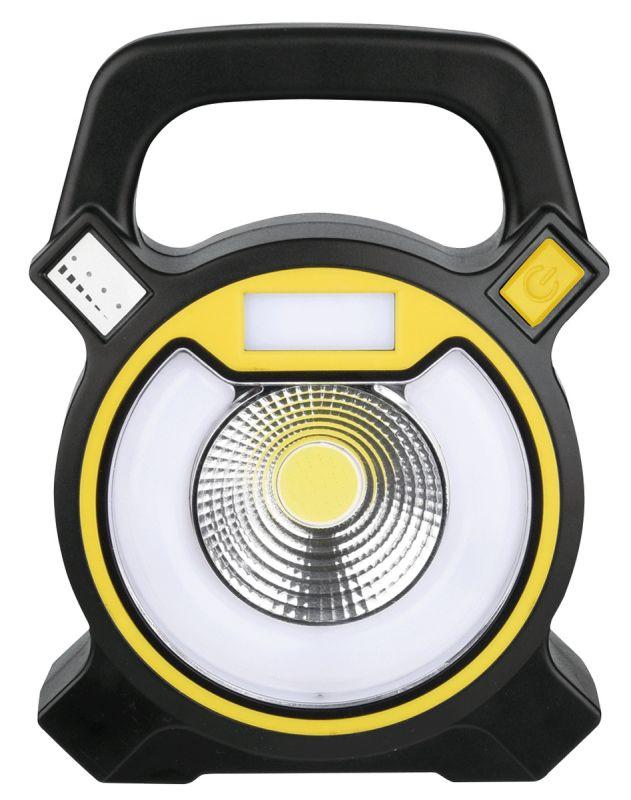 Фонарь аккумуляторный кемпинговый LED5631 COB LED аккум. 5В 2.4А.ч USB пластик. черн. Camelion 13359