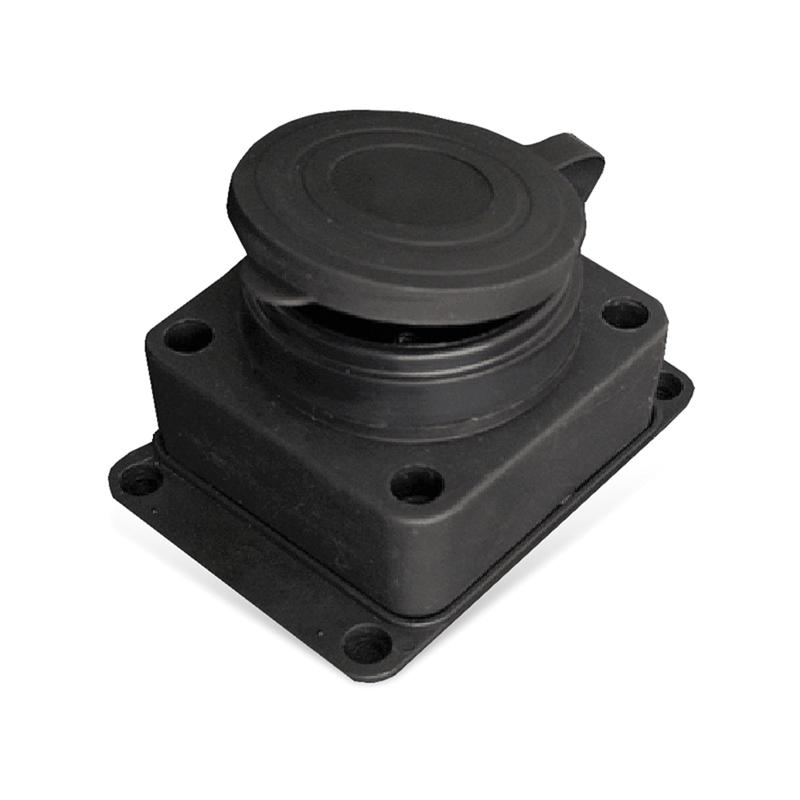 Розетка настенная 16А IP44 250В (еврослот) с заглушкой с заземл. каучук UNIVersal 602229