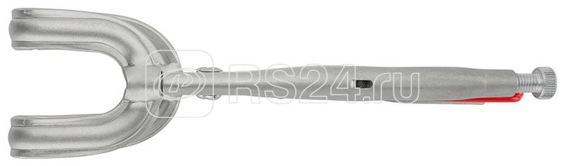 Зажим сварочный для плоских заготовок размеры под круг 30-65мм под квадрат 50мм L-280мм оцинк. Knipex KN-4214280