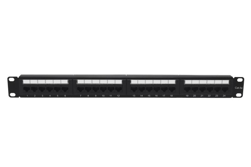 Патч-панель 19 1U кат.5E неэкранир. 24 порта RJ45 Dual IDC TOKOV ELECTRIC TKE-PP-5E-1U-24P-UTP