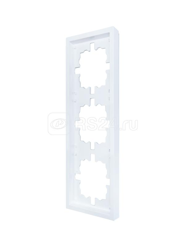 Рамка 3-мест. горизонт. ZIMA бел. LEZARD 704-0200-148