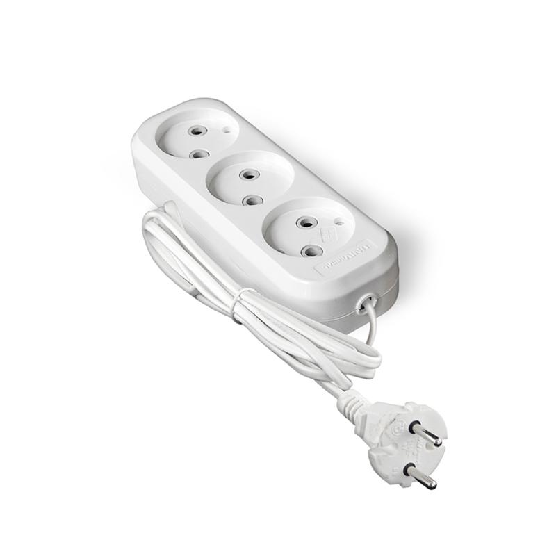 Удлинитель 3х2м без заземл. 6А IP20 У6-639 ШВВП 2х0.75 UNIVersal 9631932