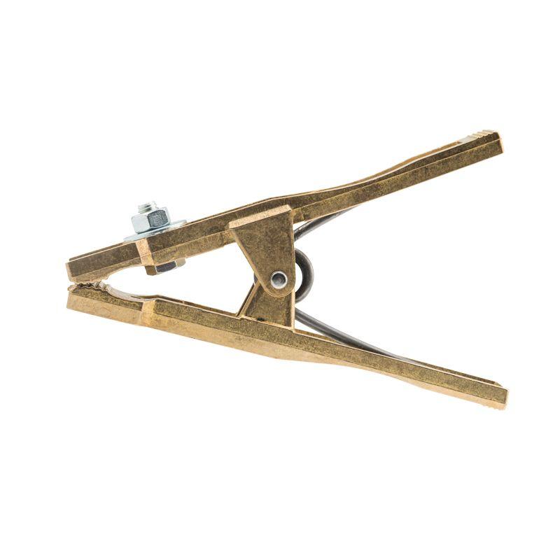 Зажим "крокодил" 315А 170мм для сварки (латунь) САТУРН Профи РОССИЯ 16-0053-9