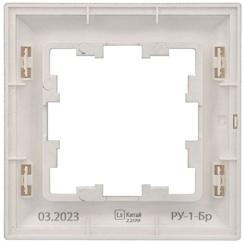 Рамка 1-м BRITE РУ-1-Бр алюм./алюм. IEK BR-M12-12-K47