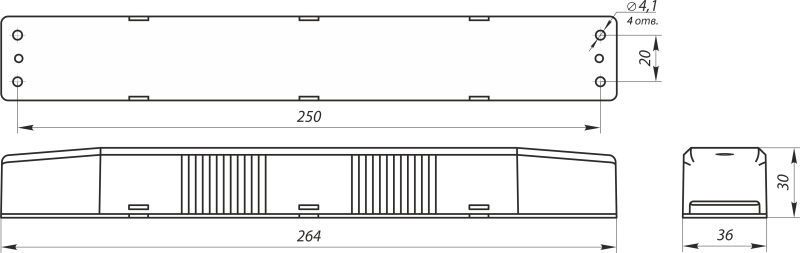 Блок аварийного питания БАП BS-STABILAR-81-B2-LED 6.0-300Вт 10-100В Белый свет a25366