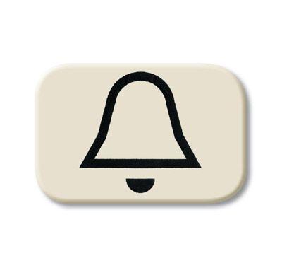 Линза с символом "Звонок" Busch-Duro 2000 SI сл. кость ABB 2CKA001433A0432