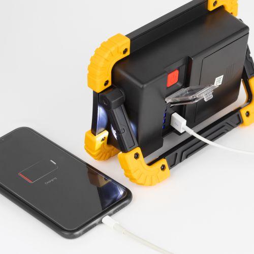 Фонарь-прожектор аккумуляторный Рабочие Практик PA-803 COB 10Вт + LED 3Вт 4 режима аккум./элементы питания Эра Б0054037