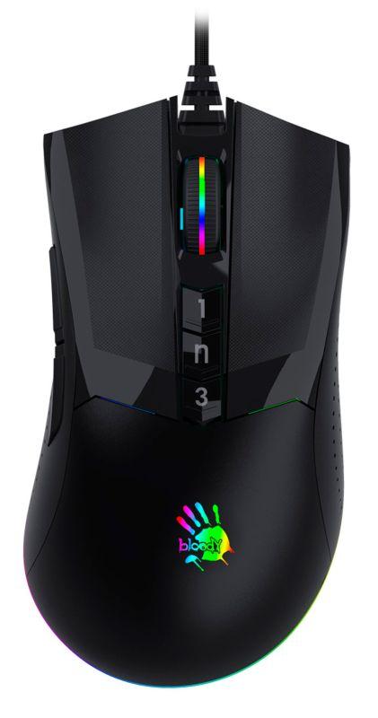 Мышь оптическая Bloody W90 Max (10000dpi) USB черн. A4TECH 1431298
