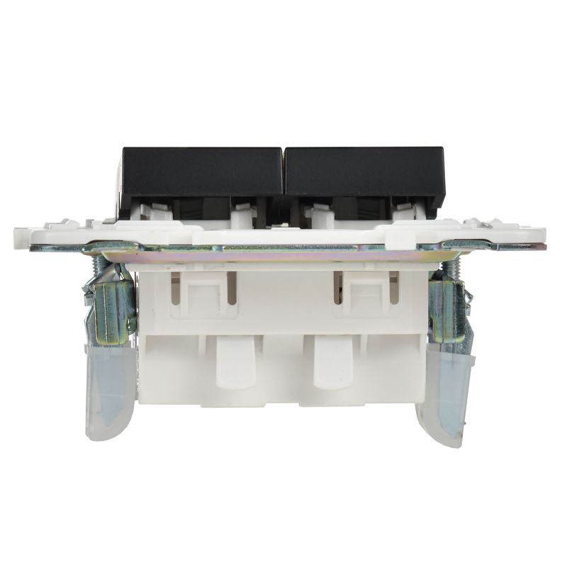 Выключатель проходной 2-кл. SKANDY 10А SK-V10Bl с индикацией черн. IEK SK-V22-1-10-K02