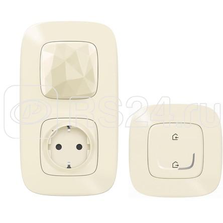 Пакет умный стартовый Valena Allure (шлюз WiFi+розетка умн. 2К+З 16А 230В+главн. беспроводн. выкл. "Я дома/Я вне дома") сл. кость Netatmo 752696