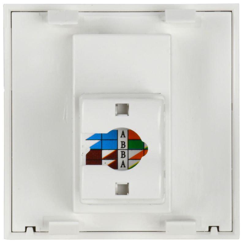 Розетка компьютерная 2мод. РКИ-20-00-П RJ45 кат.5E UTP механизм PRIMER IEK CKK-40D-RI2-K01