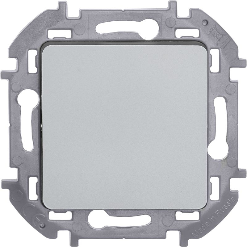 Переключатель 1-кл. Inspiria 10А IP20 250В 10AX механизм алюм. IEK 673652