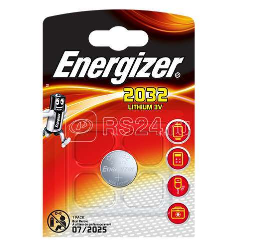 Элемент питания литиевый CR2032 Lithium BL1 (блист.1шт) Energizer 22966 Элемент питания литиевый CR2032 Lithium BL1 (блист.1шт) Energizer 22966