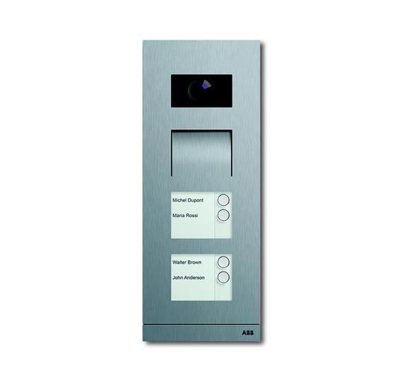 Станция вызывная видео 4-кл. сталь ABB 2CKA008300A0288