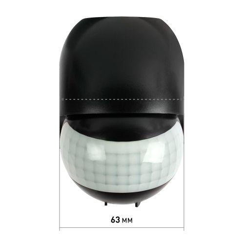 Датчик движения инфракрасн. настен. MD 011 1200Вт 180град. IP44 черн. Эра Б0066991