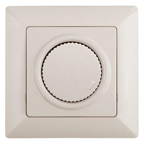 Светорегулятор Solo 4-401-02 поворотный 600Вт 230В IP20 СУ слон. кость Intro Б0053706