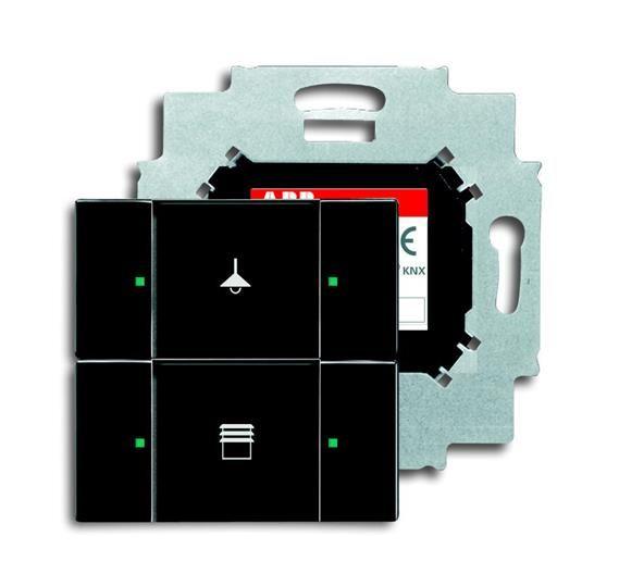 Сенсор 2-кл. 6126/01-885-500 с коплером в комплекте черн. бархат ABB 2CKA006116A0205