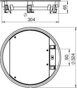 Лючок универс. 12хModul45 полиамид GESR9-2U12T 9011 черн. OBO 7405466