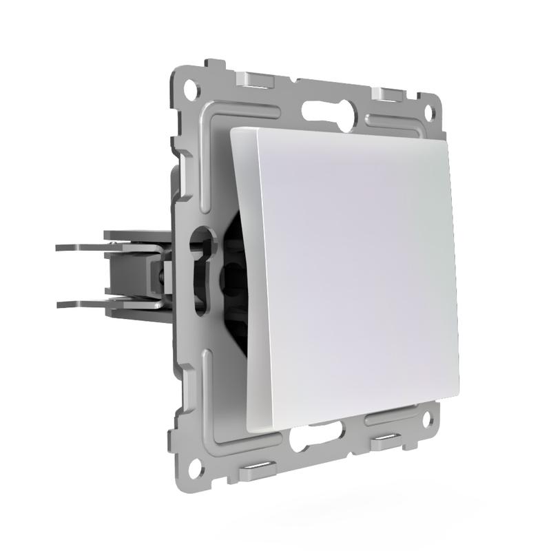Выключатель 1-кл. СП Pixel 10А IP20 механизм перламутр. TOKOV ELECTRIC TKE-PX-V1-C04