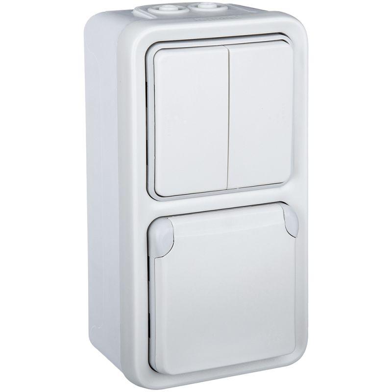 Коробка установочная ОП 2-м PLEXO верт. бел. Leg 069691