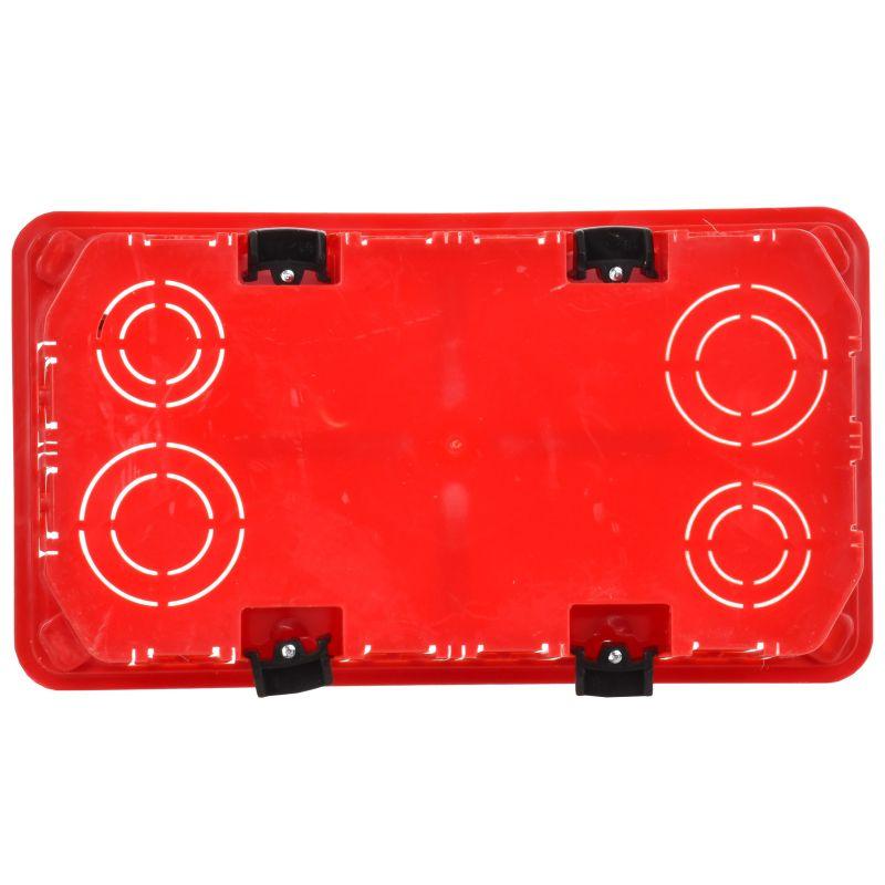 Коробка распаячная СП 172х96х45 КМ41026 для полых стен (с саморезами пластиковые лапки с крышкой) IEK UKG11-172-096-045-P