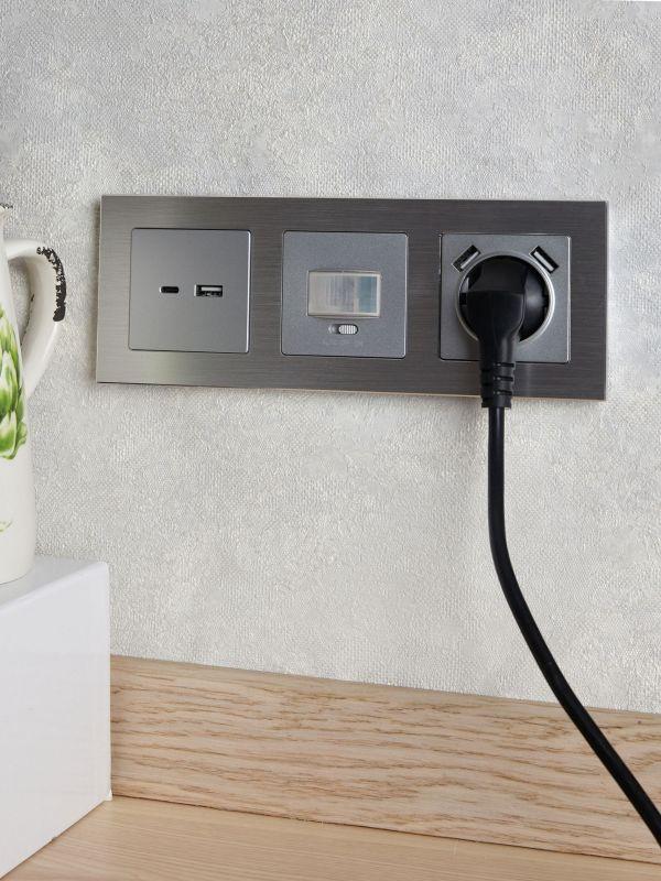 Датчик движения BRITE ДС10-1-БрА механизм алюм. IEK BR-MS10-N-150-05-K47