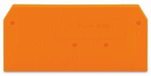 Пластина торцевая промежут. 28х2.5мм оранж. WAGO 280-309