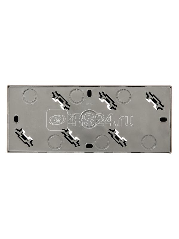 Розетка 3-мест. с заземл. LETO закрытый корпус ПБТ платина LEZARD 752-3500-127BUP