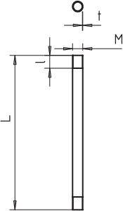 Труба с резьбой горячее цинк. M50 3000мм SM50W FT (дл.3м) OBO 2046538