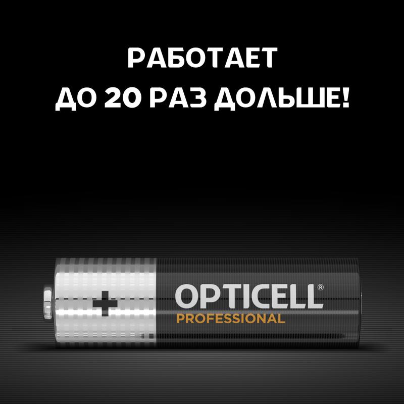 Элемент питания алкалиновый AA/LR6 (блист. 12шт) Professional Opticell 5052005/6052005