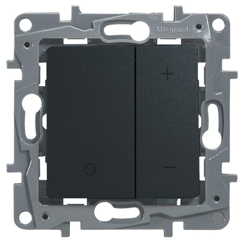 Механизм светорегулятора нажимного СП Etika 400Вт антрацит IEK 672618